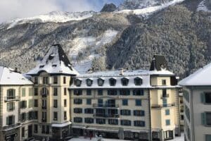 Hiver Exterieur Grand Hotel des Alpes