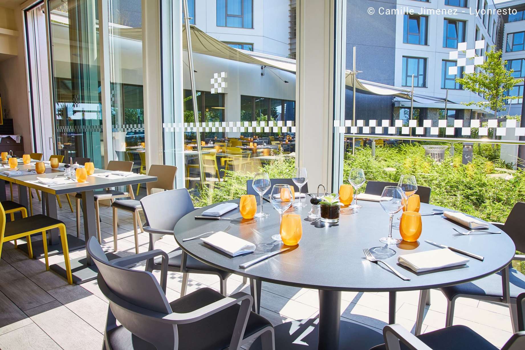 Restaurant avec terrasse végétalisée à l’Hôtel Parkest à Lyon