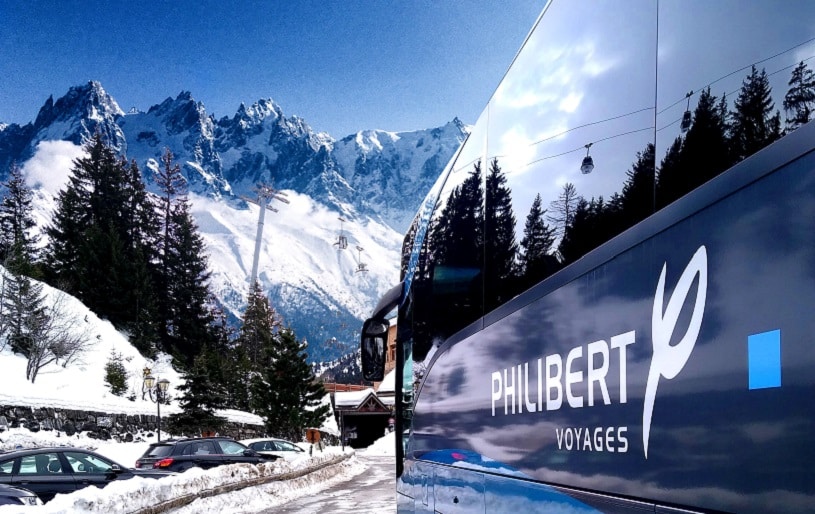 La flotte Philibert compte 492 véhicules dont 30 dédiés au tourisme, de 16 à 85 places.
