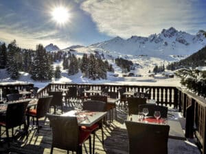 Terrasse restaurant Hotel Mercure Courchevel