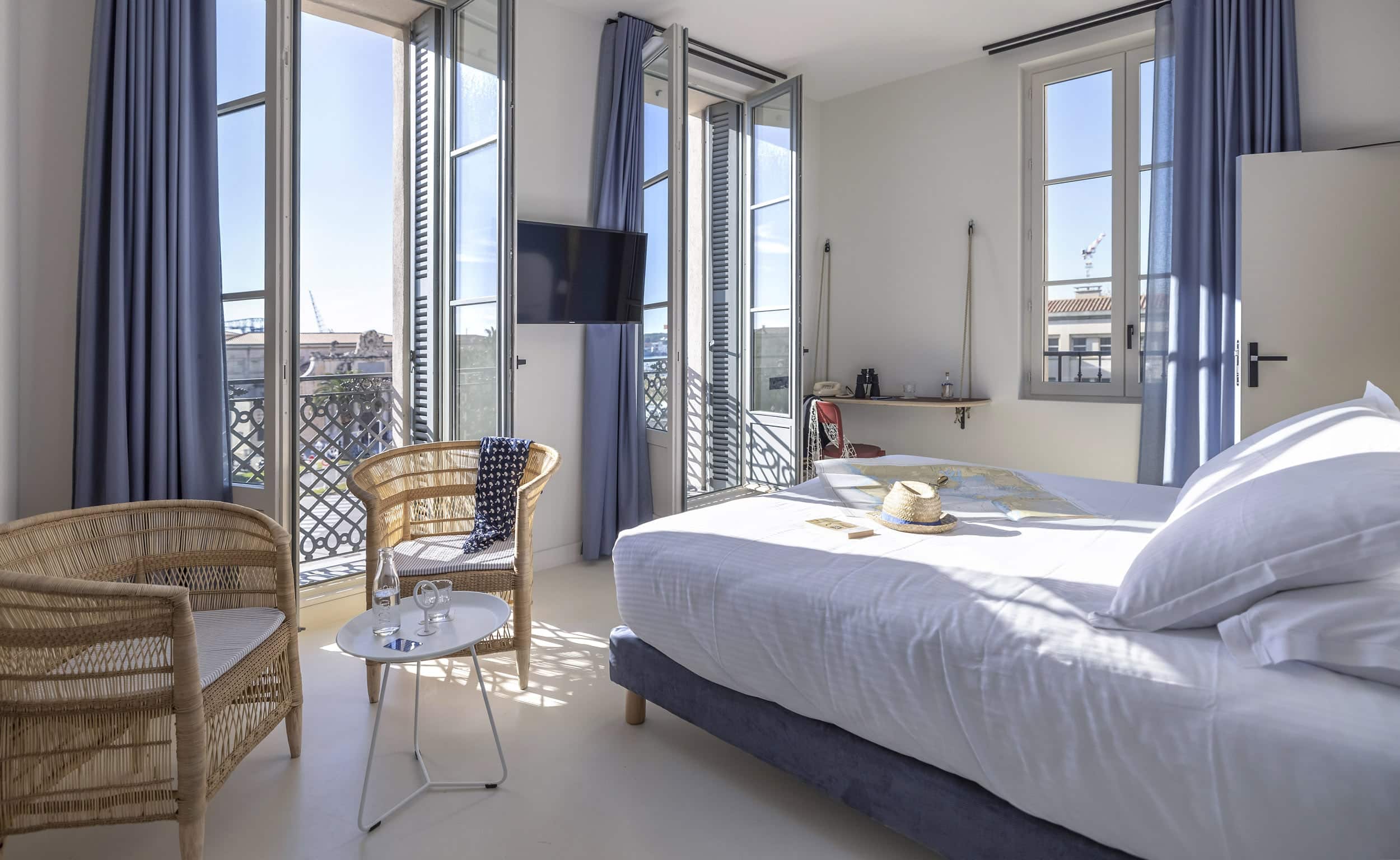 L'Eautel Toulon Port vous propose des chambres de haute qualité pour profiter au maximum de votre séjour d'affaires