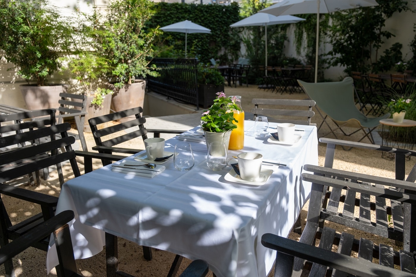 Les Clés de Juliette à Lyon pour un Seminaire Reunion Reception Jardin Terrasse Table
