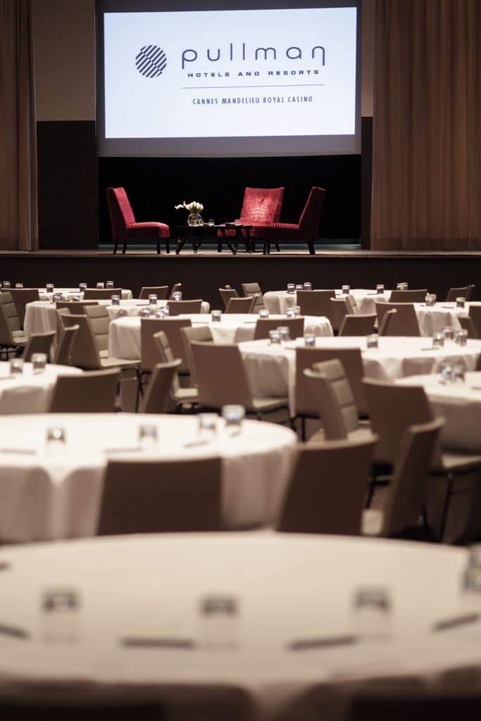 salle de réception pour vos séminaires Pullman Cannes Mandelieu Royal Casino