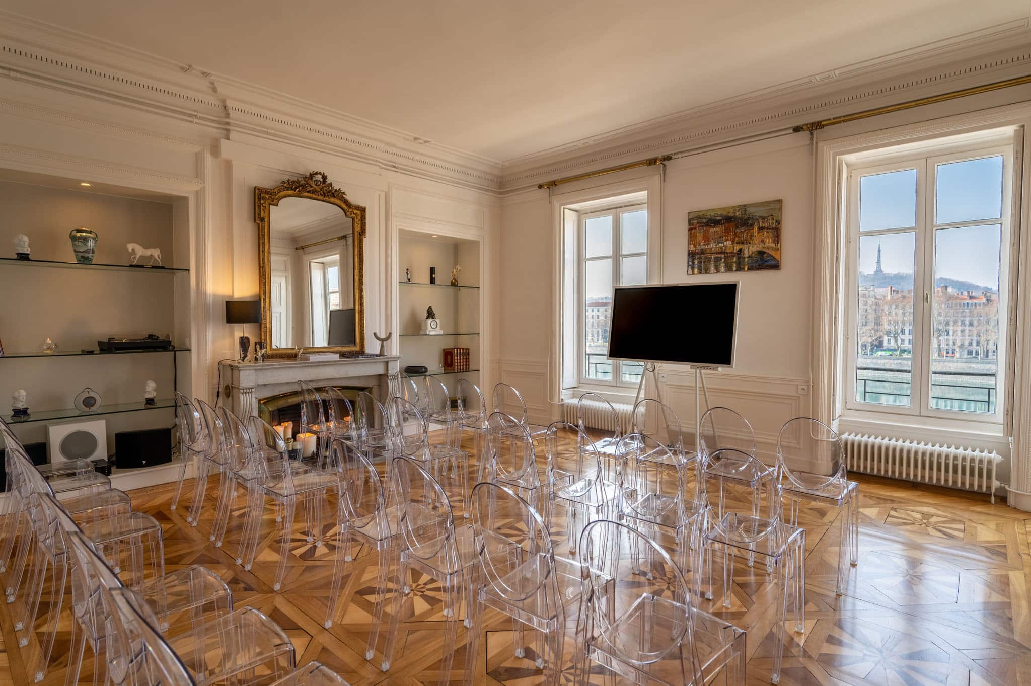 Salle de présentation de l'appartement d'affaires à Lyon d'Inoven