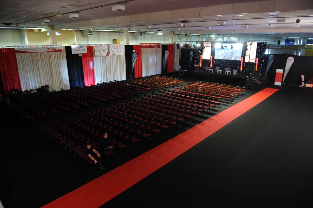 Salle de conférence Valexpo en configuration plénière