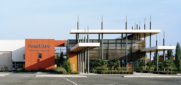 ParcExpo Villefranche Centre de congrès convention extérieur parking