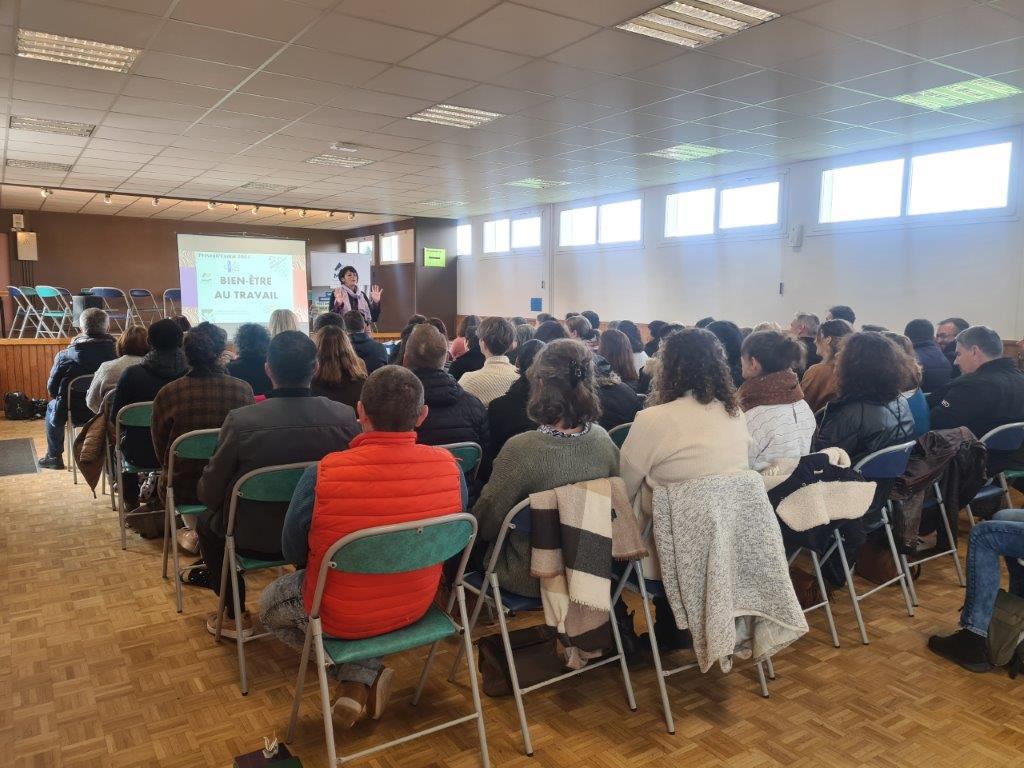 seminaire bien-etre travail conférencière auditoire