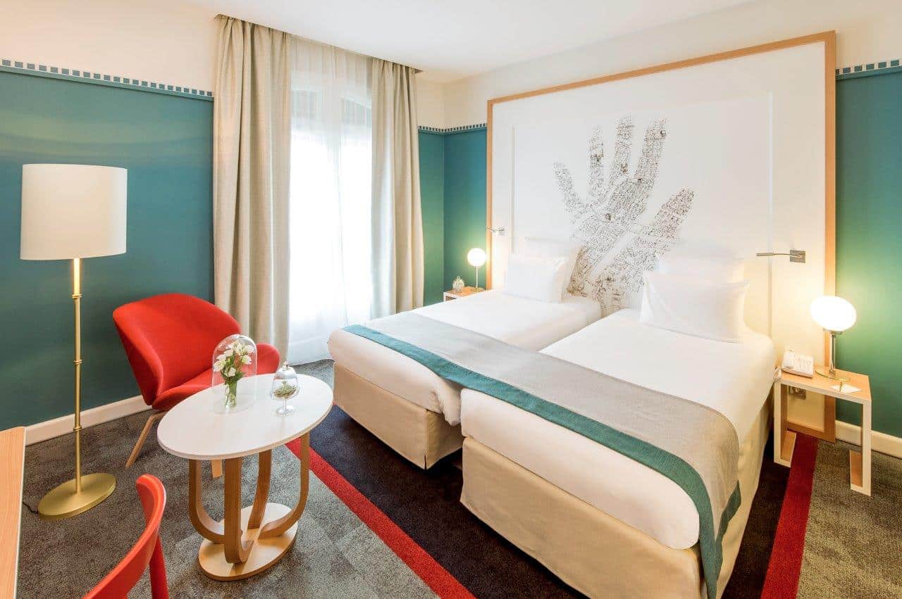 chambre twin supérieure hôtel Mercure Château Perrache Lyon