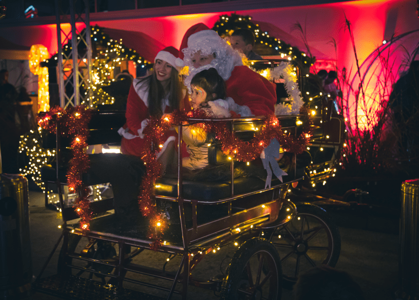 Logistique Bess Event audiovisuel événement Noël Père-noel décor