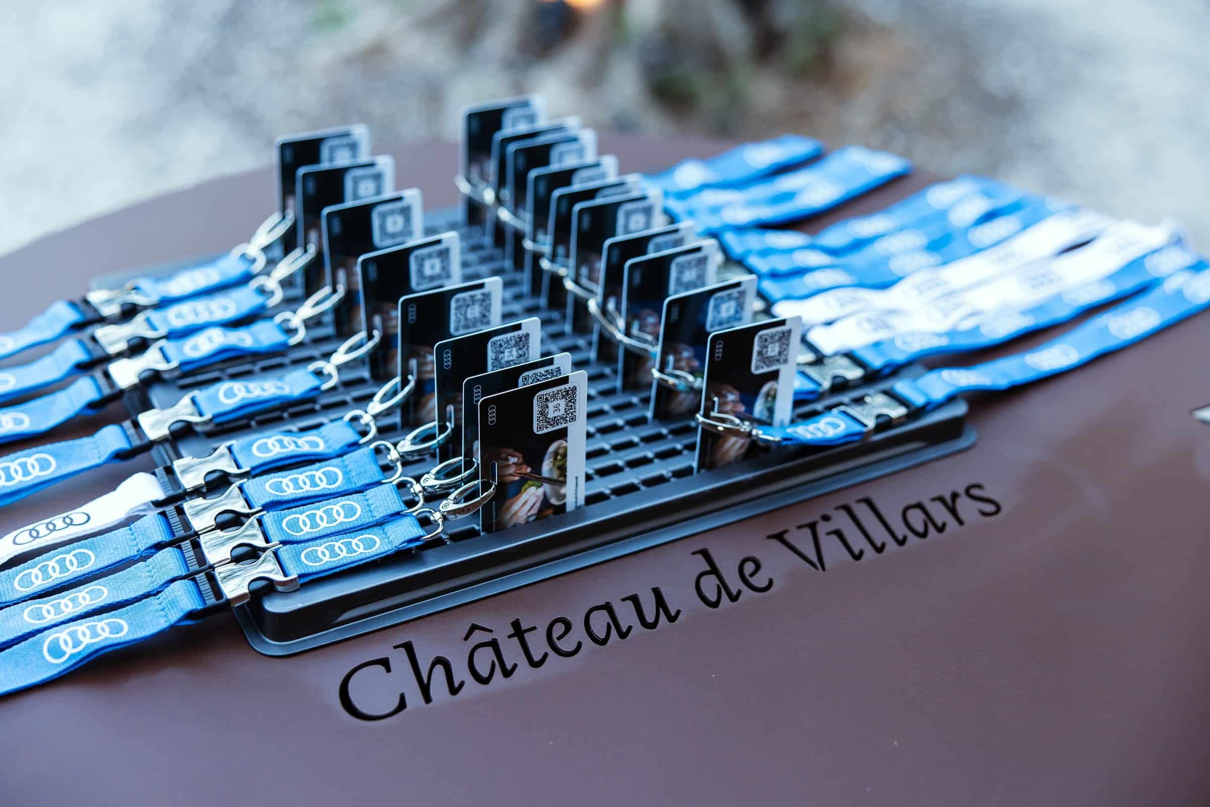 Table dressée pour événement au Château Chapelle Villars