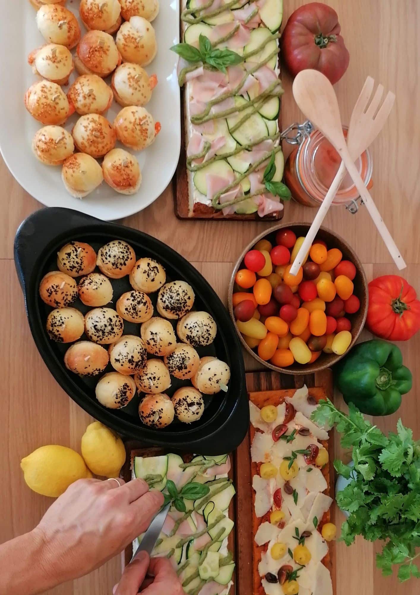 Buffet traiteur lyon villa etoilée legumes planches