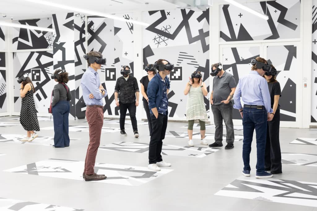 Groupe en pleine expérience VR chez Eclipso Lyon