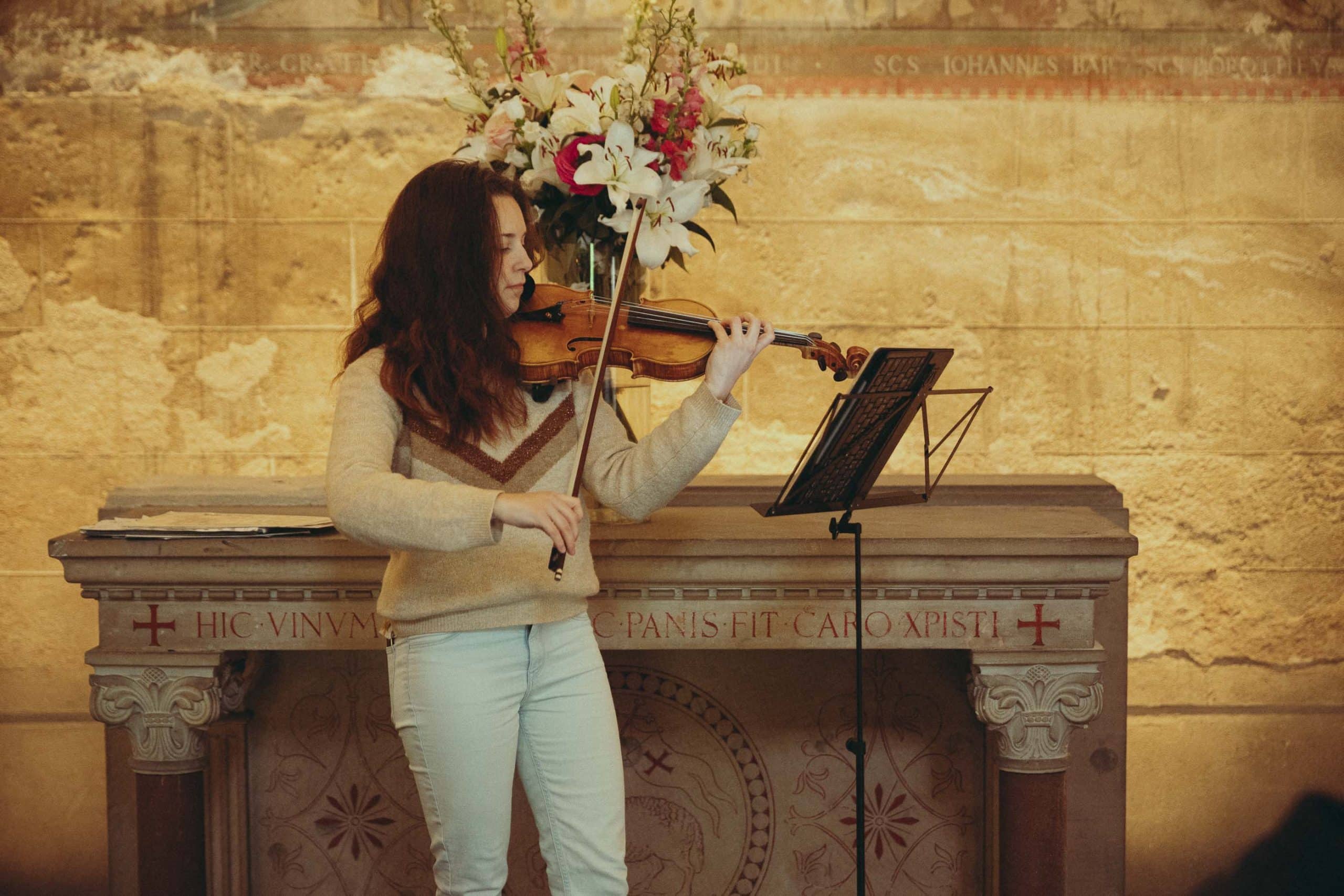 Concert privé dans la chapelle des Suites de l’Île Barbe à Lyon