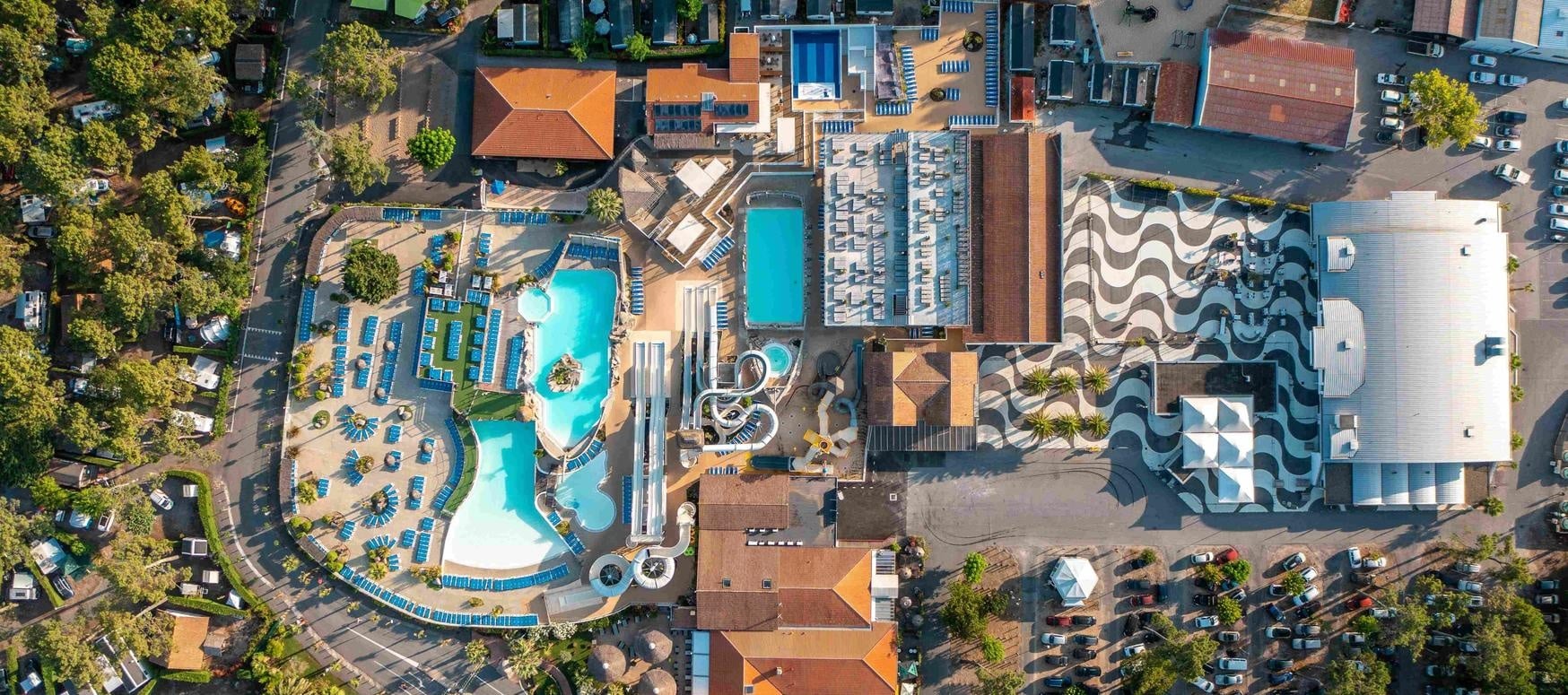 Vue aérienne du Camping Village Resort & Spa Le Vieux Port 5*