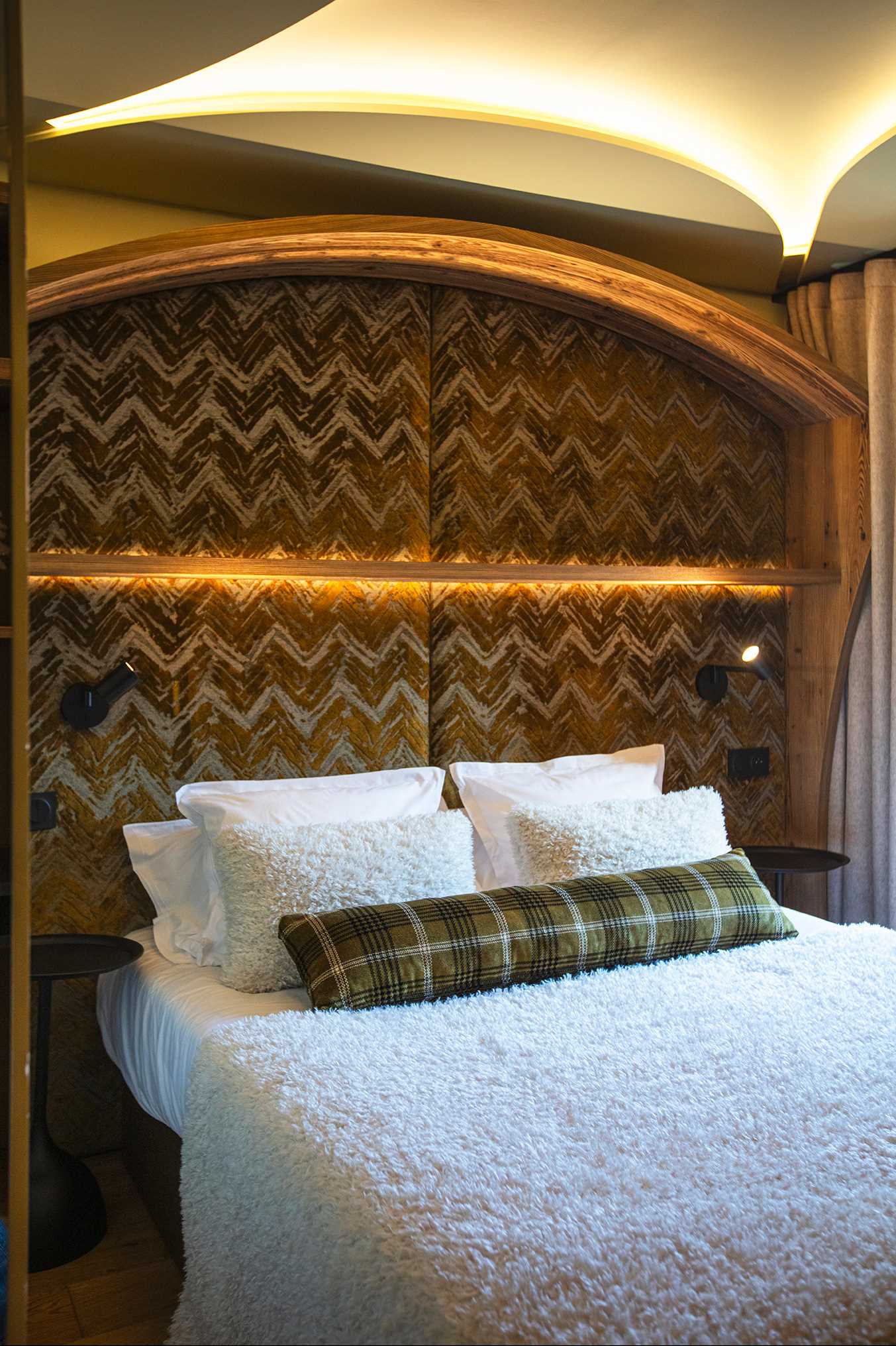 Chambre cosy à l’Hôtel Beauregard à La Clusaz