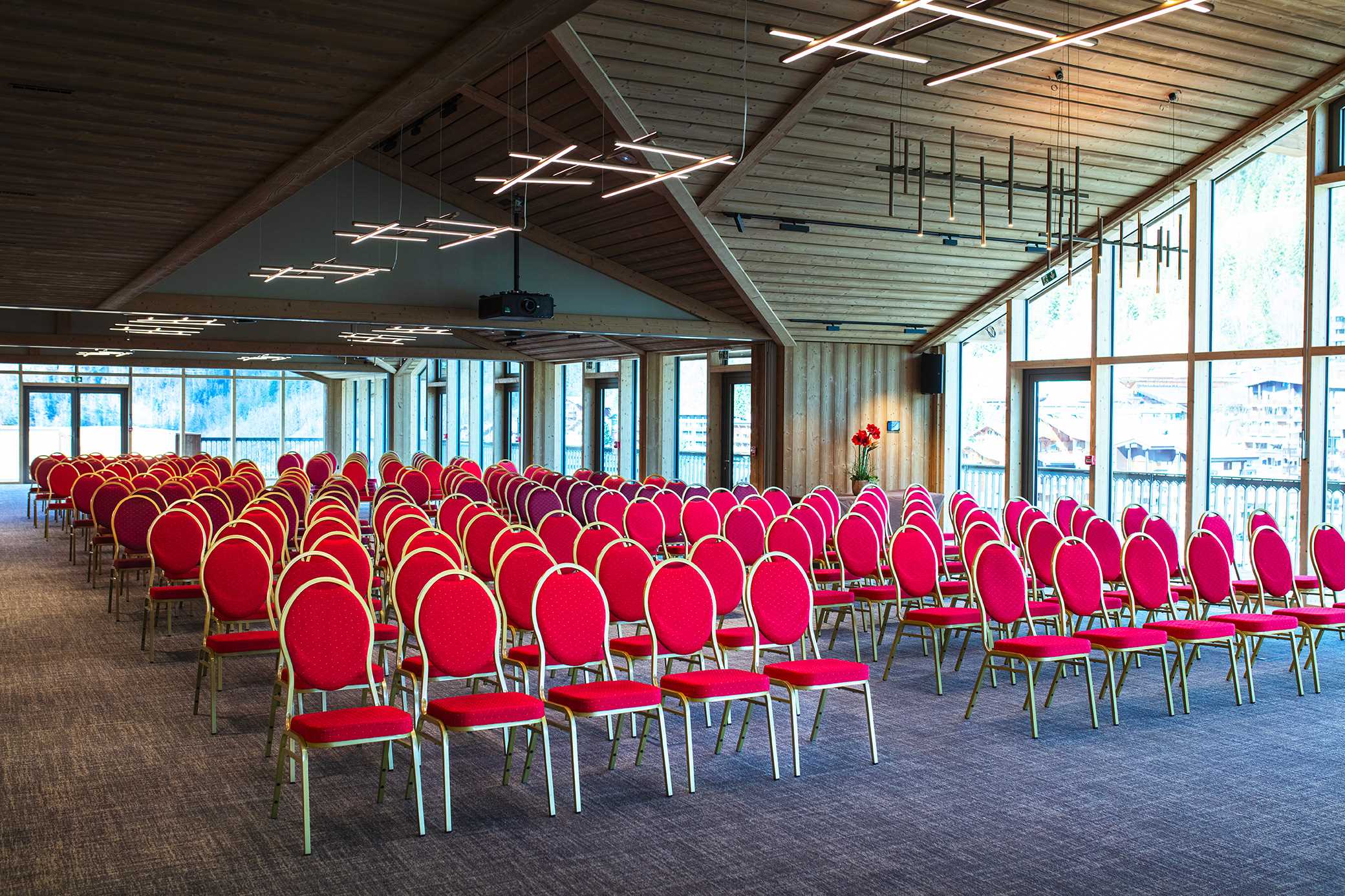 Salle de séminaire configuration théâtre à La Clusaz
