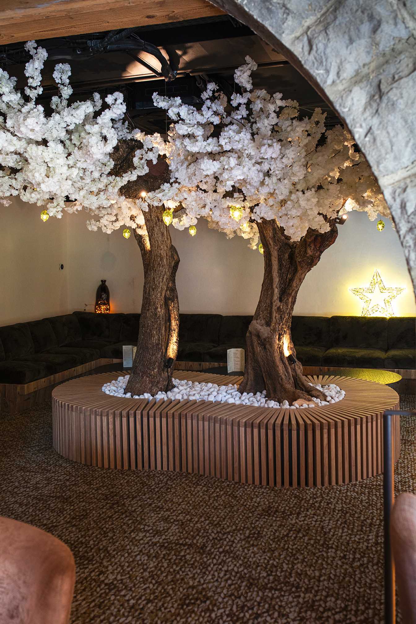 Espace détente design à l’Hôtel Beauregard La Clusaz