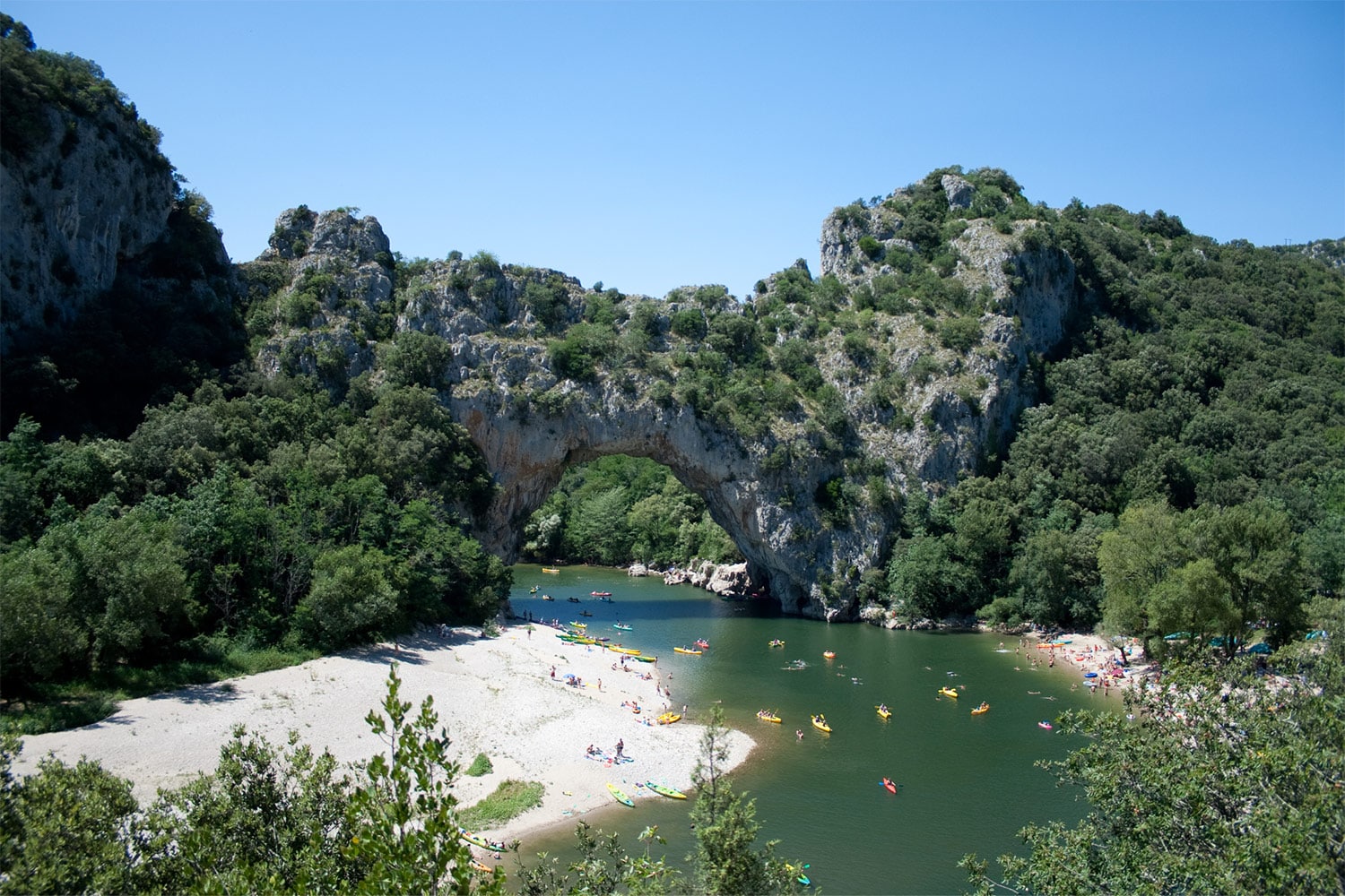 Vue du Pont d’Arc en Ardèche proche du Domaine Lou Capitelle & Spa