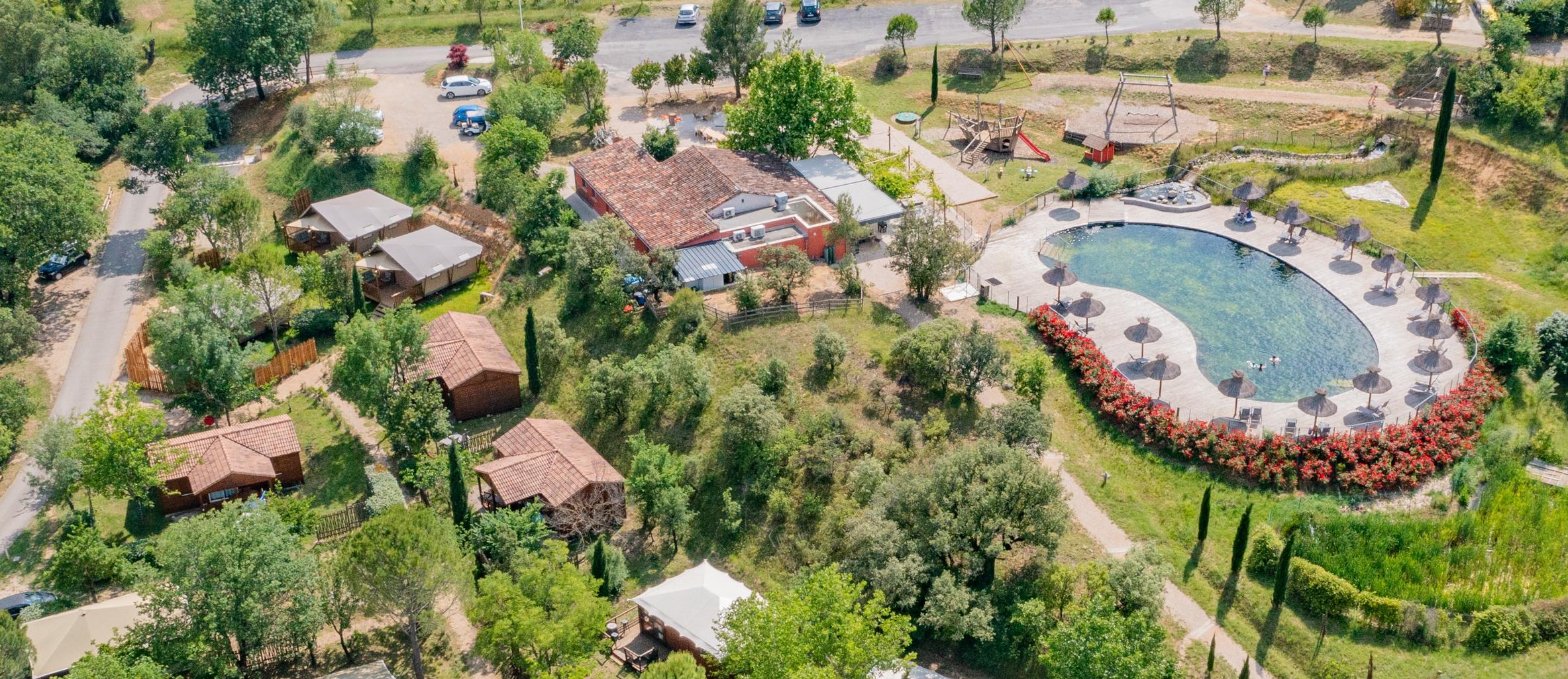 Domaine Anglas vue du haut verdoyant