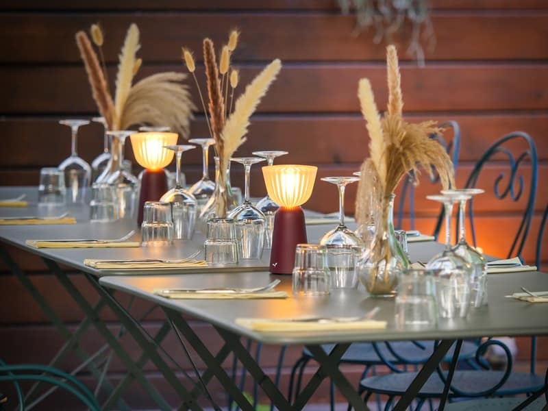 Entrée gastronomique servie à Maison Montgrand