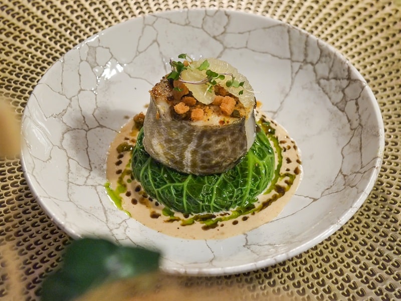 Poisson plat du restaurant de Maison Montgrand