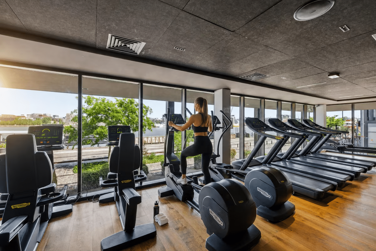 salle de fitness du Radisson Blu Hotel Bordeaux