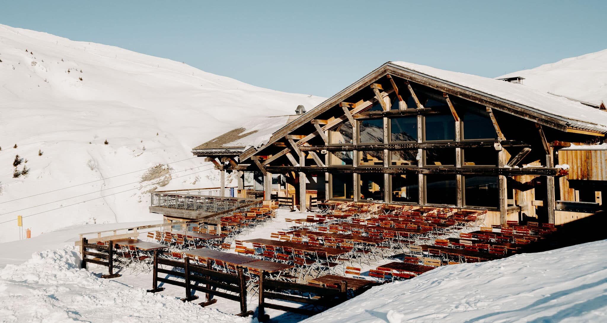 Chalet de la Maison des Drus en hiver à Chamonix