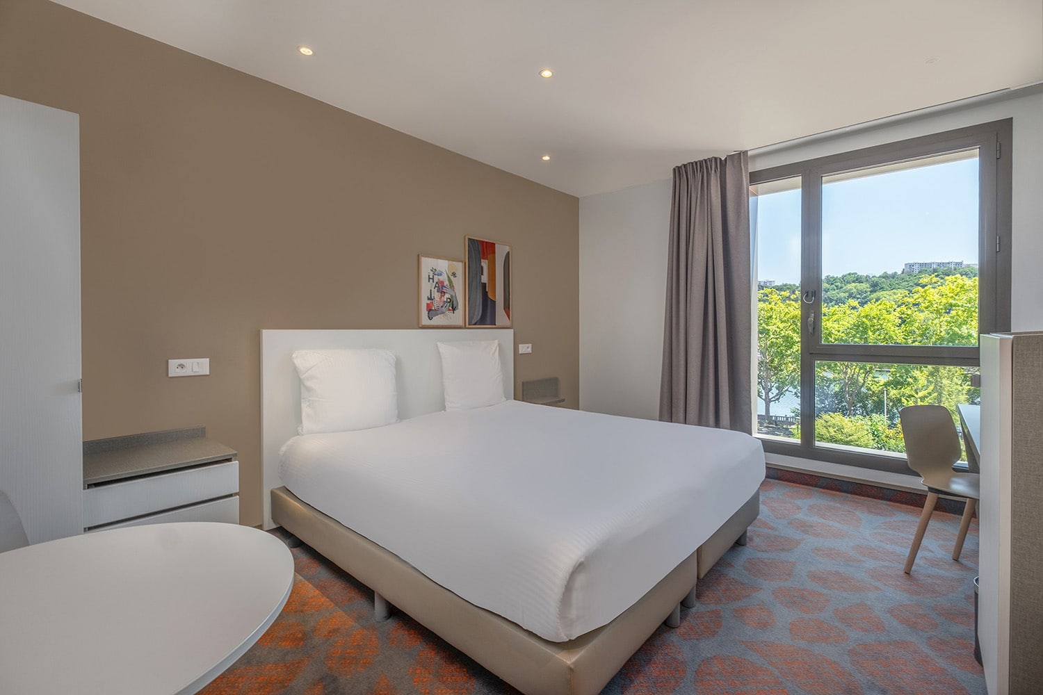 Chambre double du Spark by Hilton Lyon Park Saône
