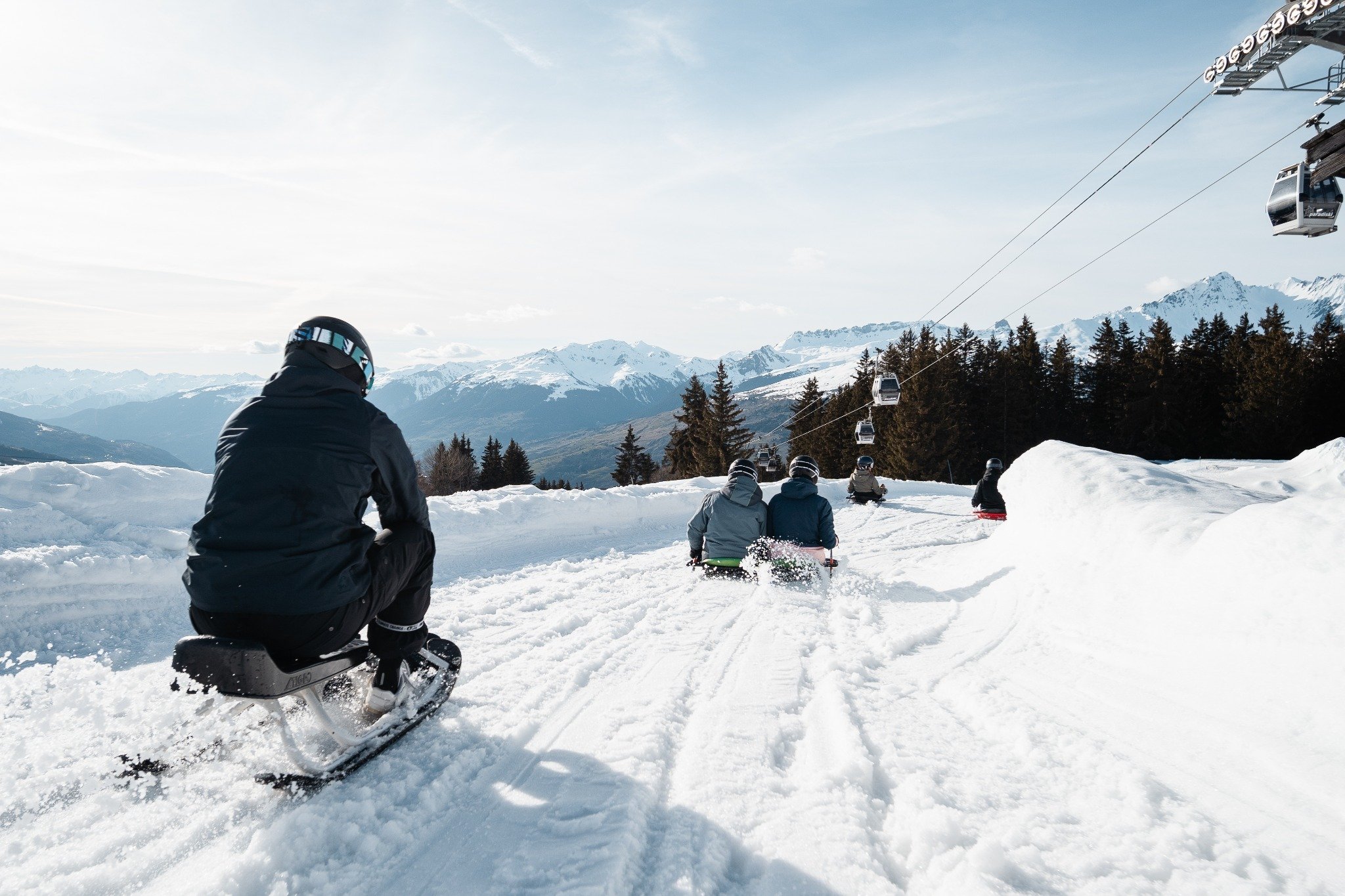 Activité de luge Arcs.