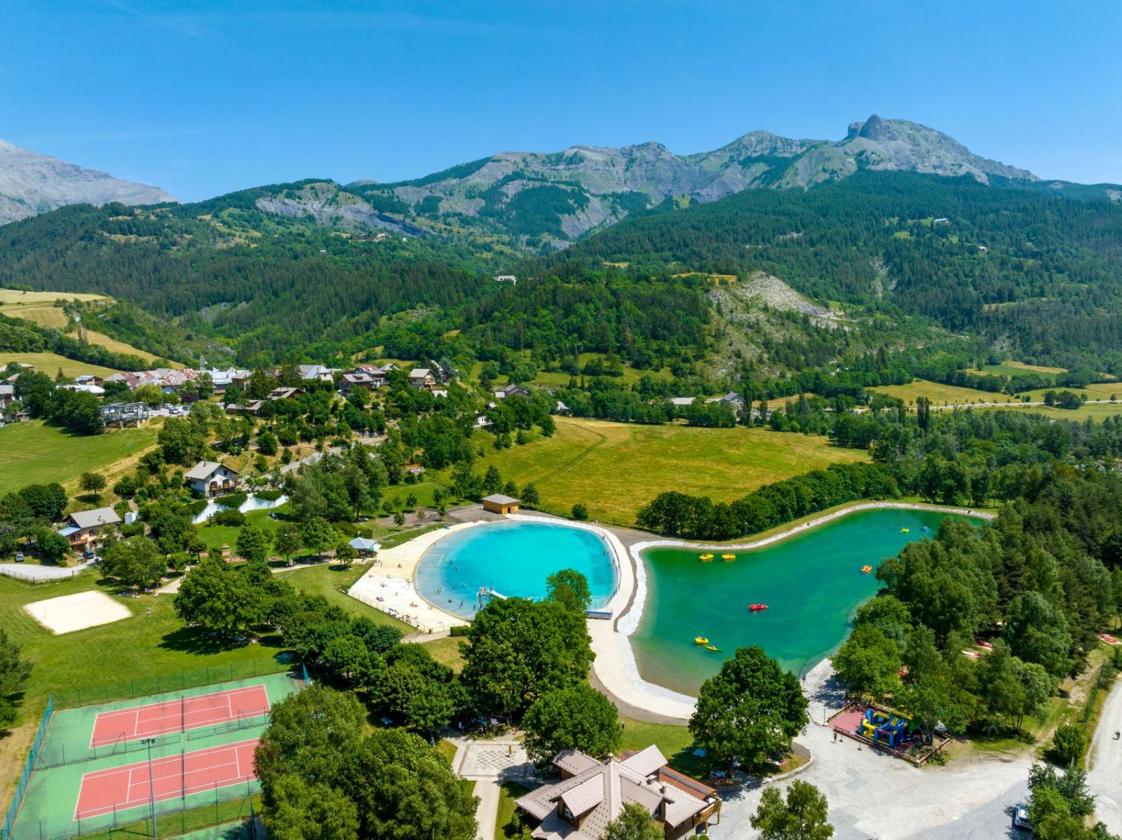 Val allos base de loisirs baignade extérieur séminaire vert