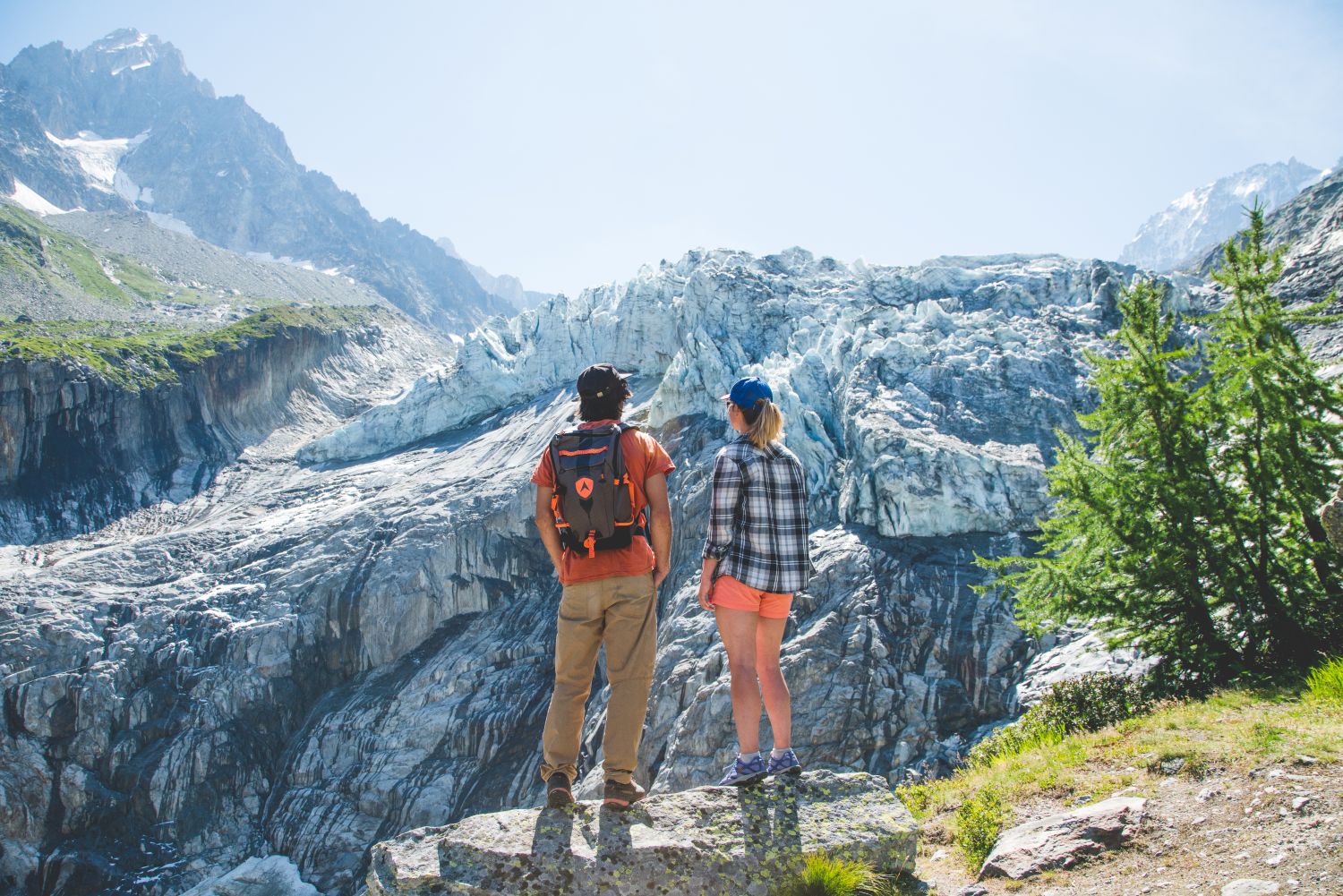 Randonnée incentive face au Mont-Blanc