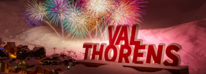  Ciel étoilé de Val Thorens embrasé par un magnifique feu d’artifice.