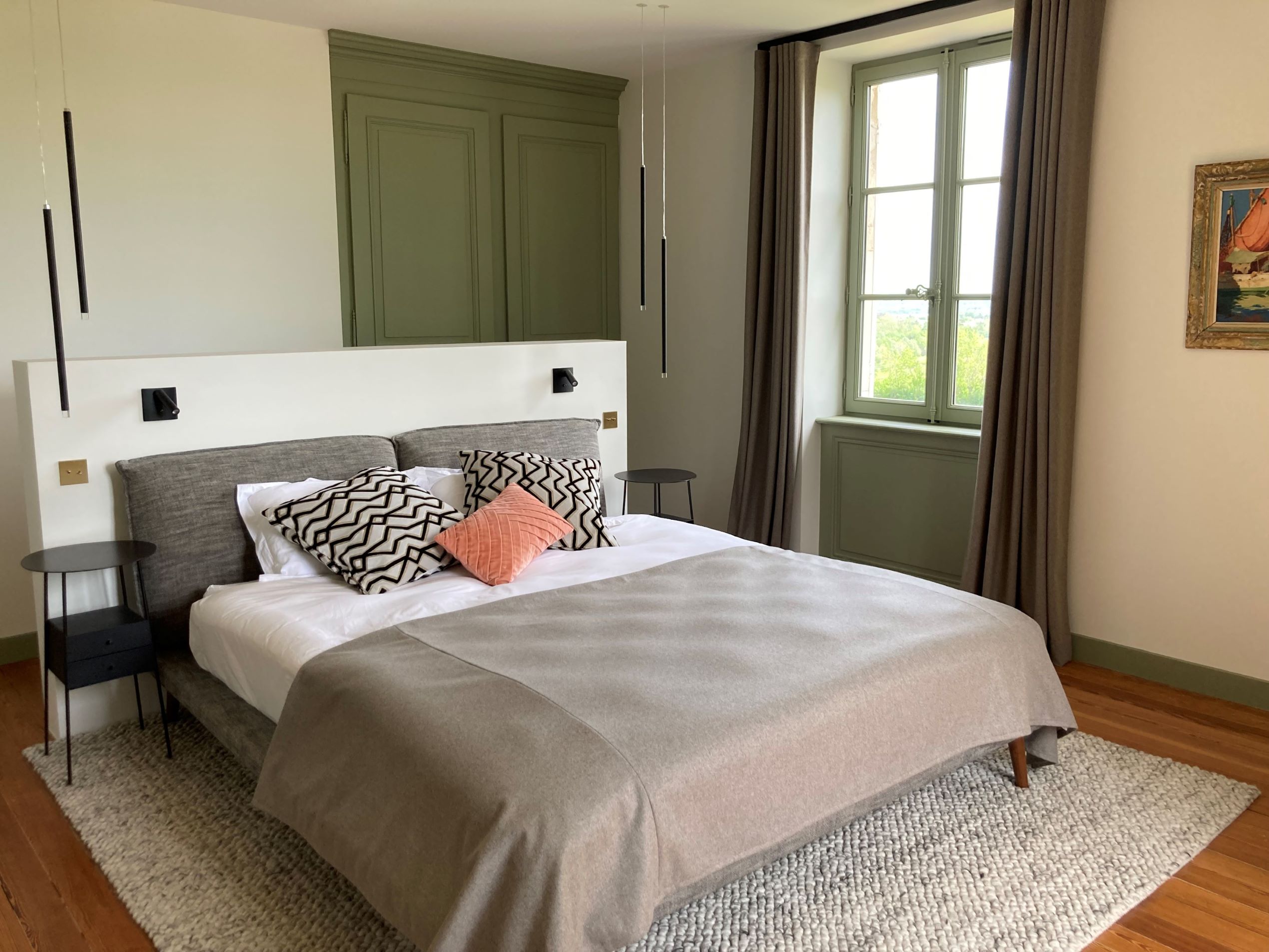 Chambre double lumineuse à Maison Laéticia