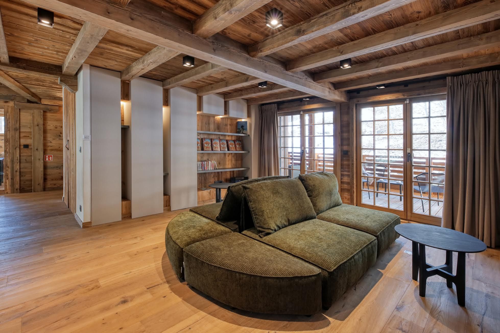 Espace détente cosy au Chalet Rémy