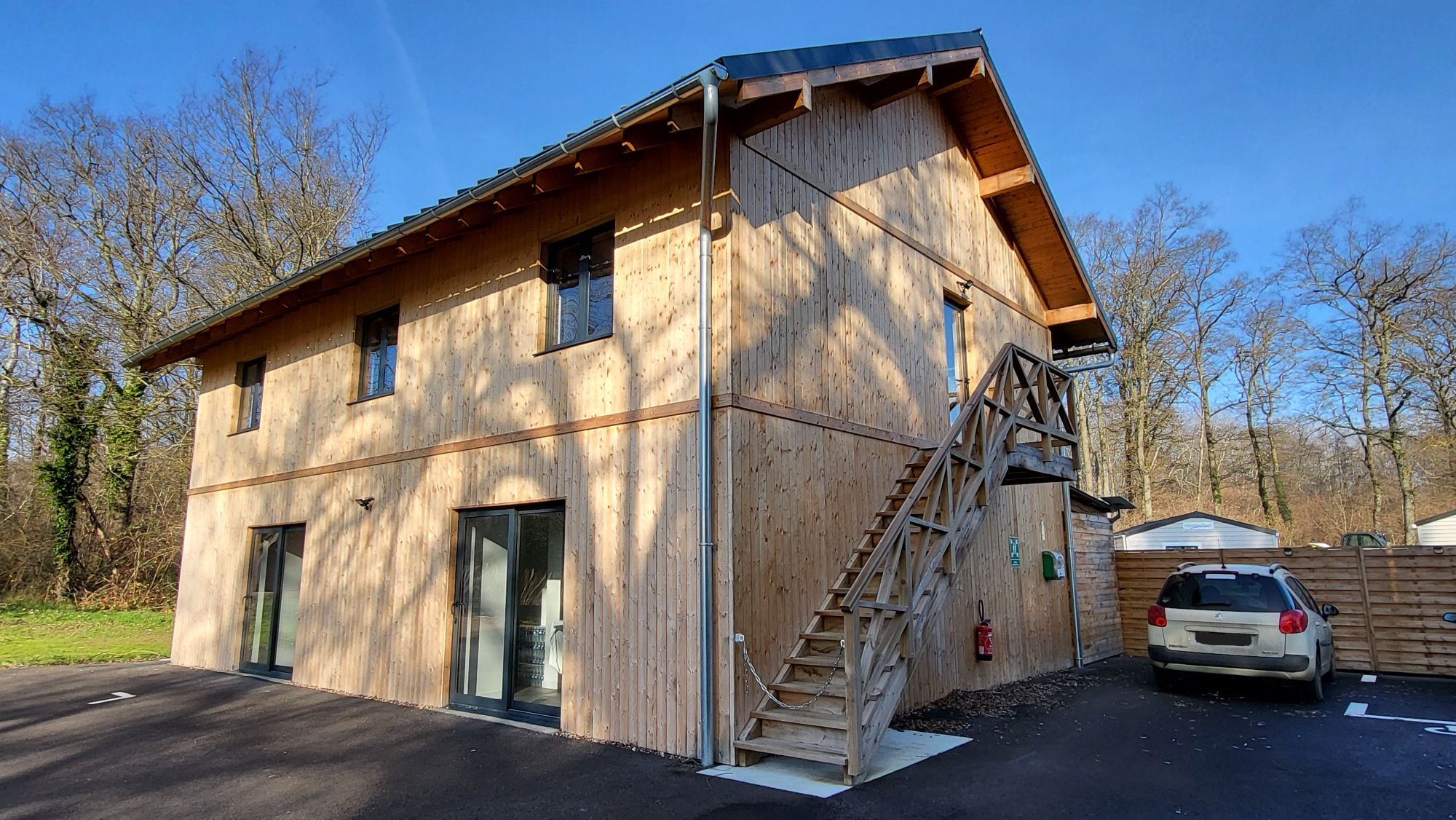 Bâtiment principal du domaine.