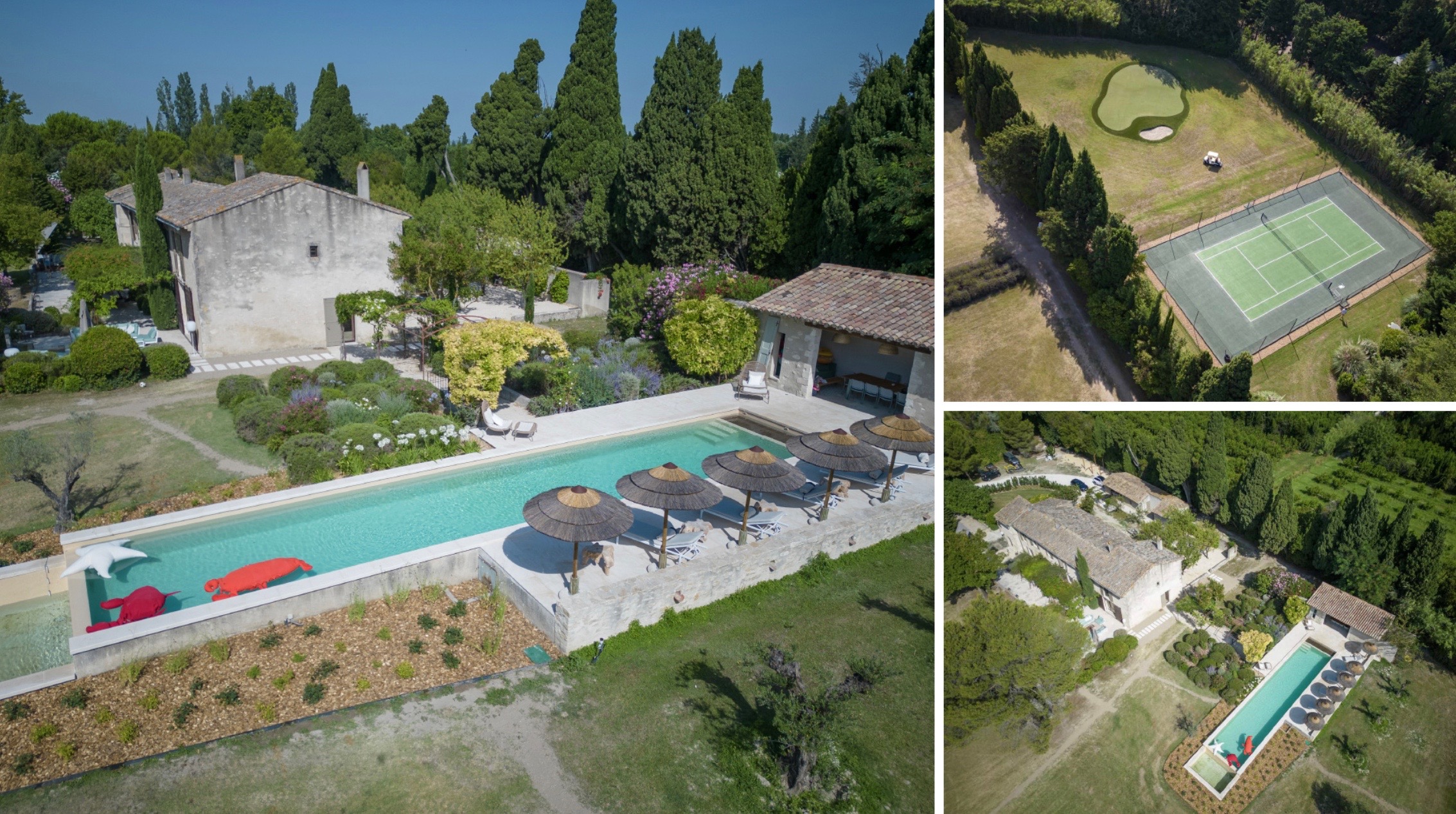 Villa n°12 Mas Collection vue extérieure Séminaire Provence Golf tennis piscine