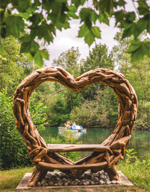 Vue romantique – Les Lodges du Lac