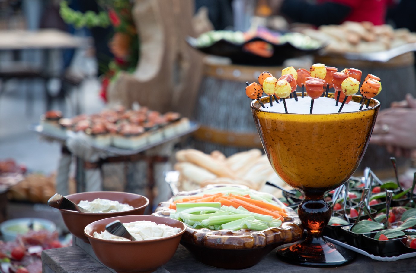 Buffet et espace restauration du Pirates World Village Club au Cap d’Agde