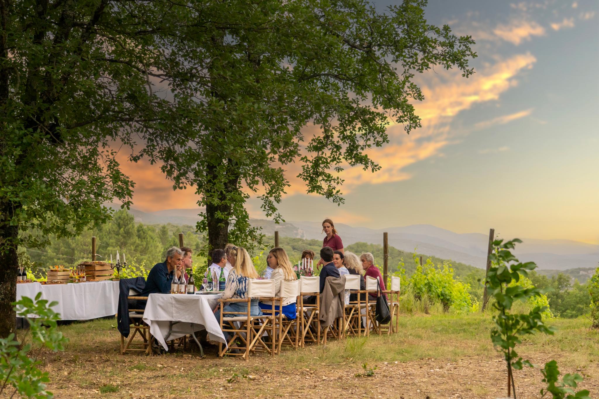 Repas d’équipe en pleine nature