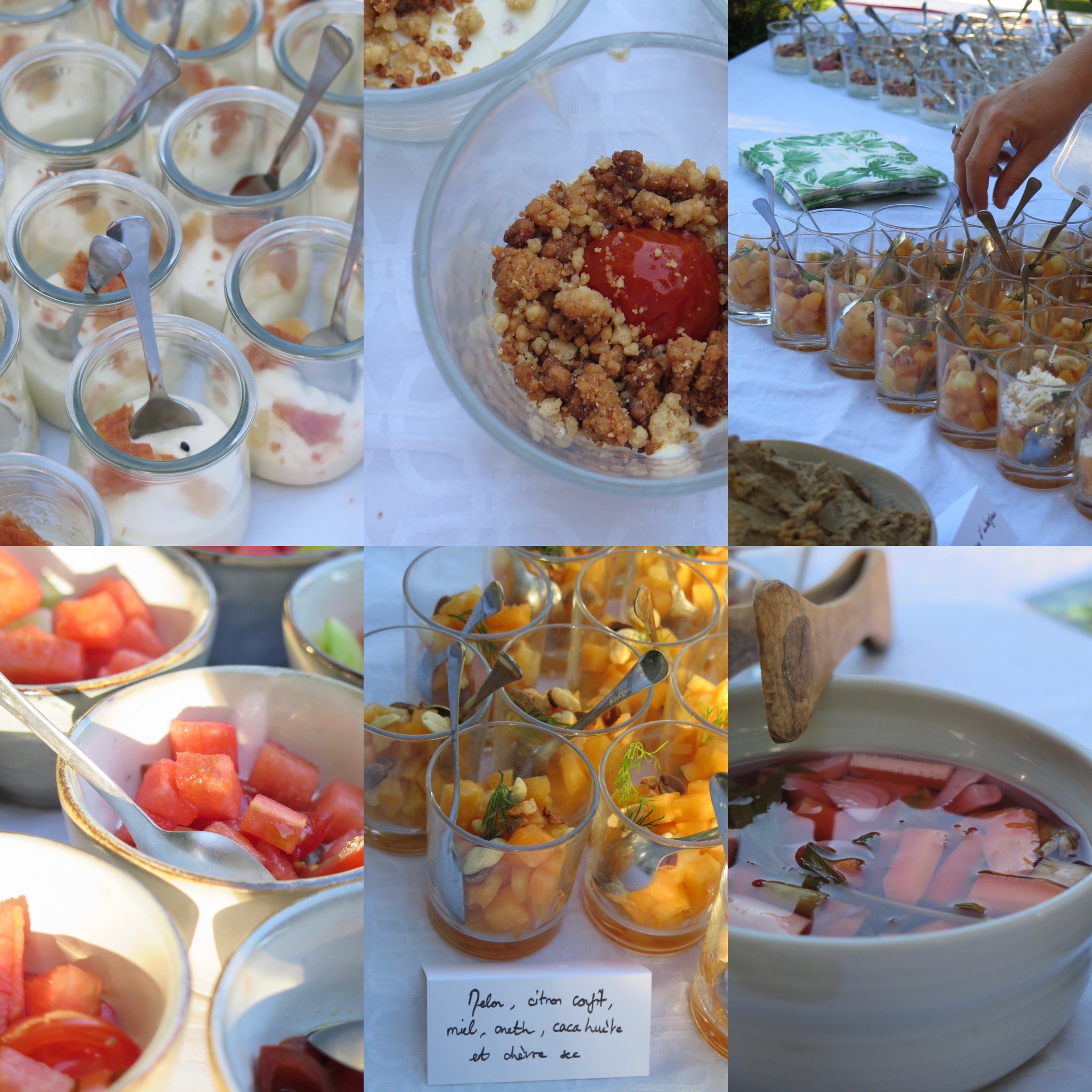 Table gourmande avec brunch et préparations artisanales événementielles