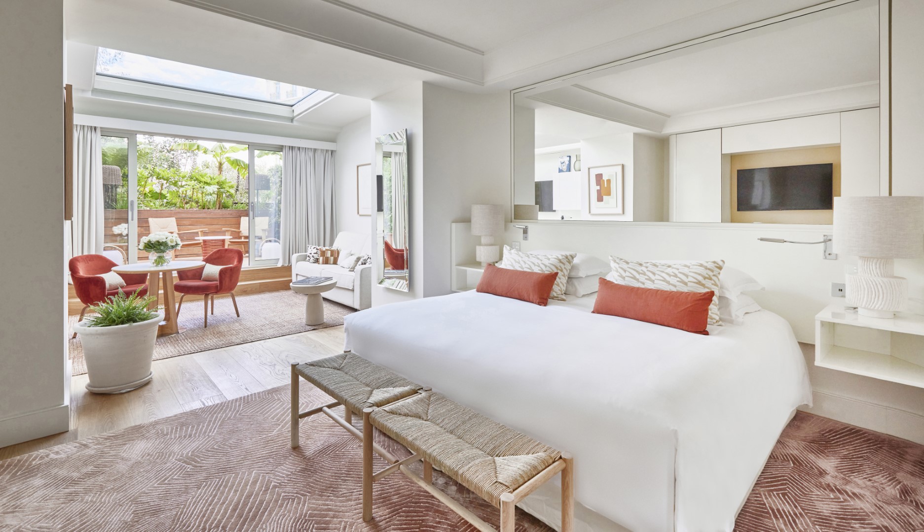 Suite avec terrasse privée à l’Hôtel Martinez Cannes
