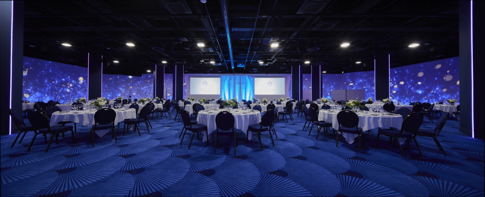 Grand salon modulable pour banquet à l’Hôtel Martinez Cannes