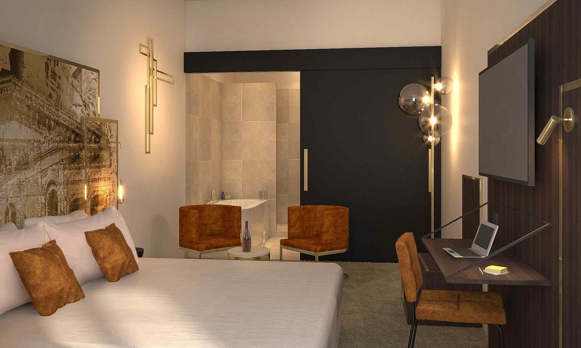 Chambre supérieure Grand Hôtel Dieu Sowell Hôtels Nîmes