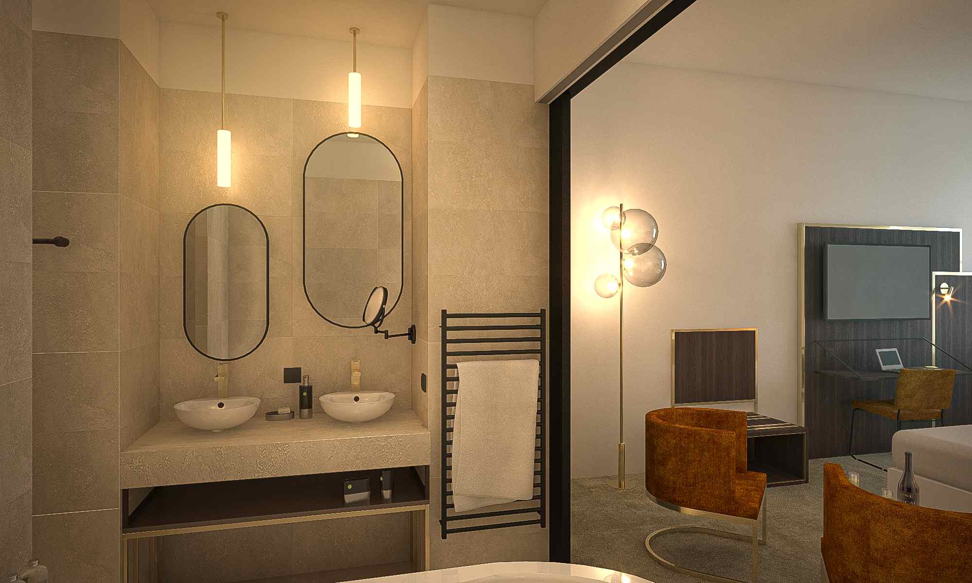 Salle de bain Grand Hôtel Dieu Sowell Hôtels Nîmes