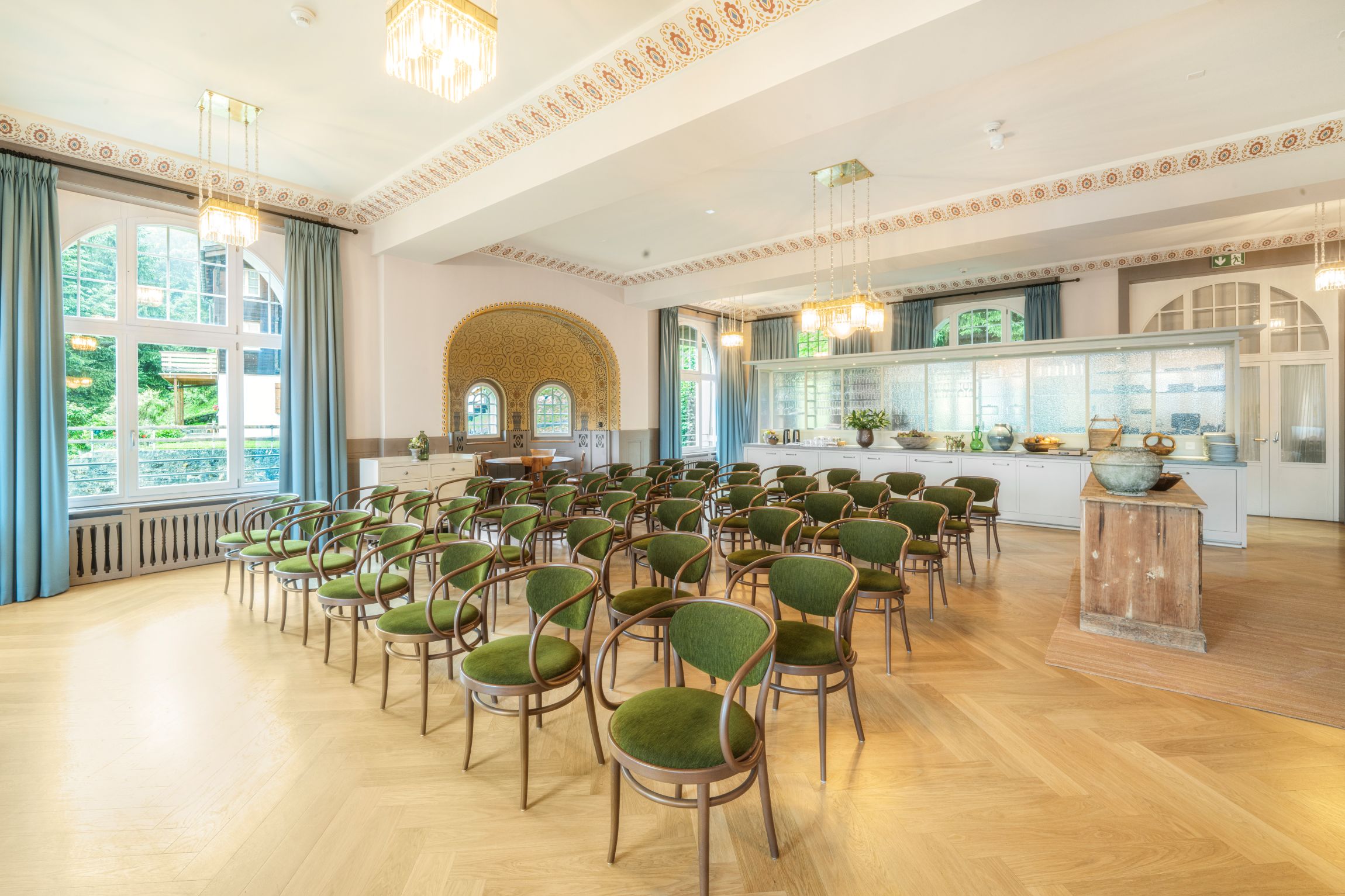 salle conférence Belvédère Wengen disposition théâtre