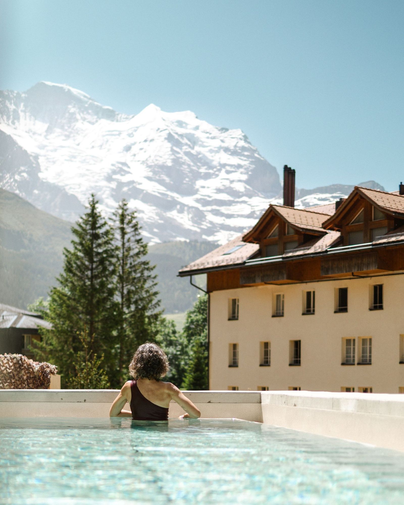 hôtel Belvédère Wengen extérieur Alpes