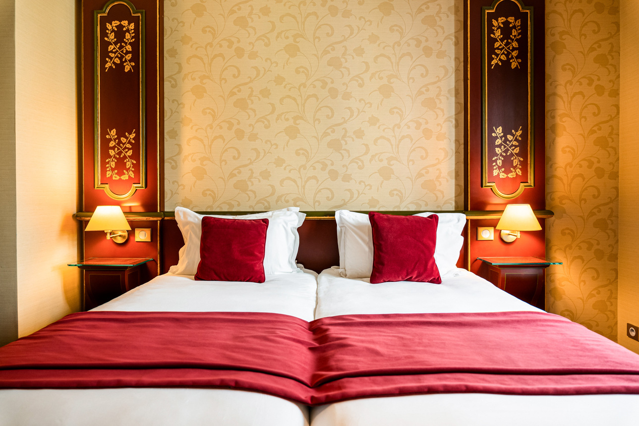 Chambre haut de gamme à la Villa Beaumarchais Paris
