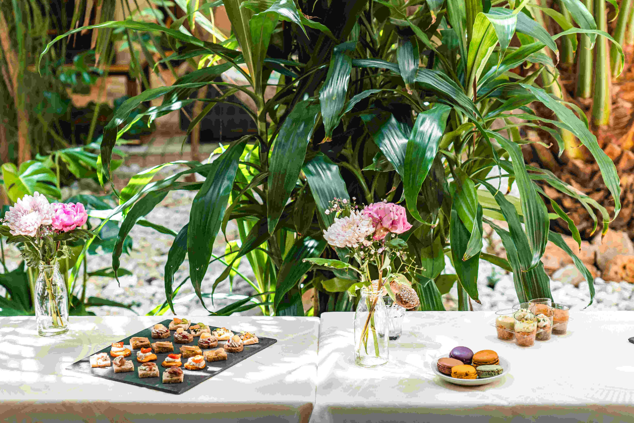 Buffet de pause gourmande lors d’un séminaire à la Villa Beaumarchais