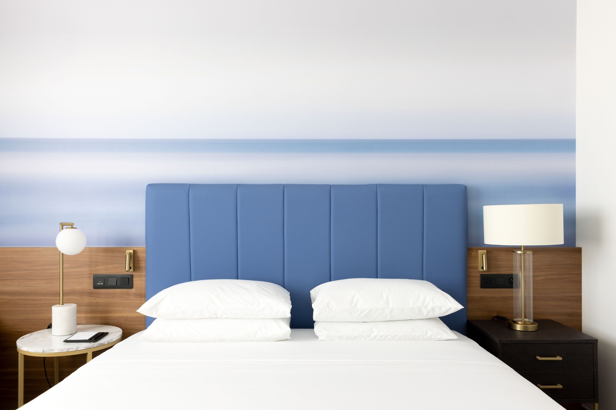 Chambre avec deux lits au Sheraton Nice