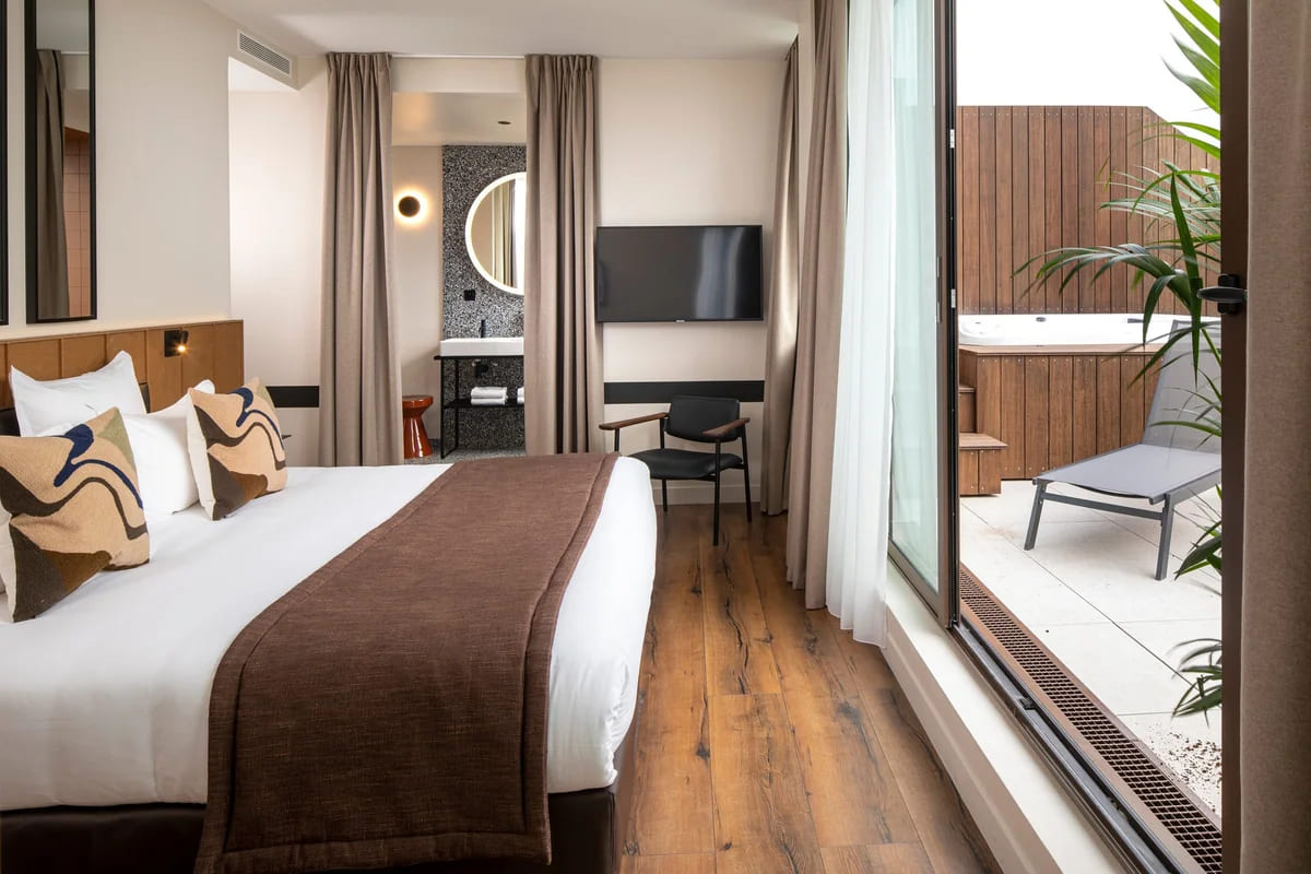 Chambre double moderne et lumineuse Hôtel du Port